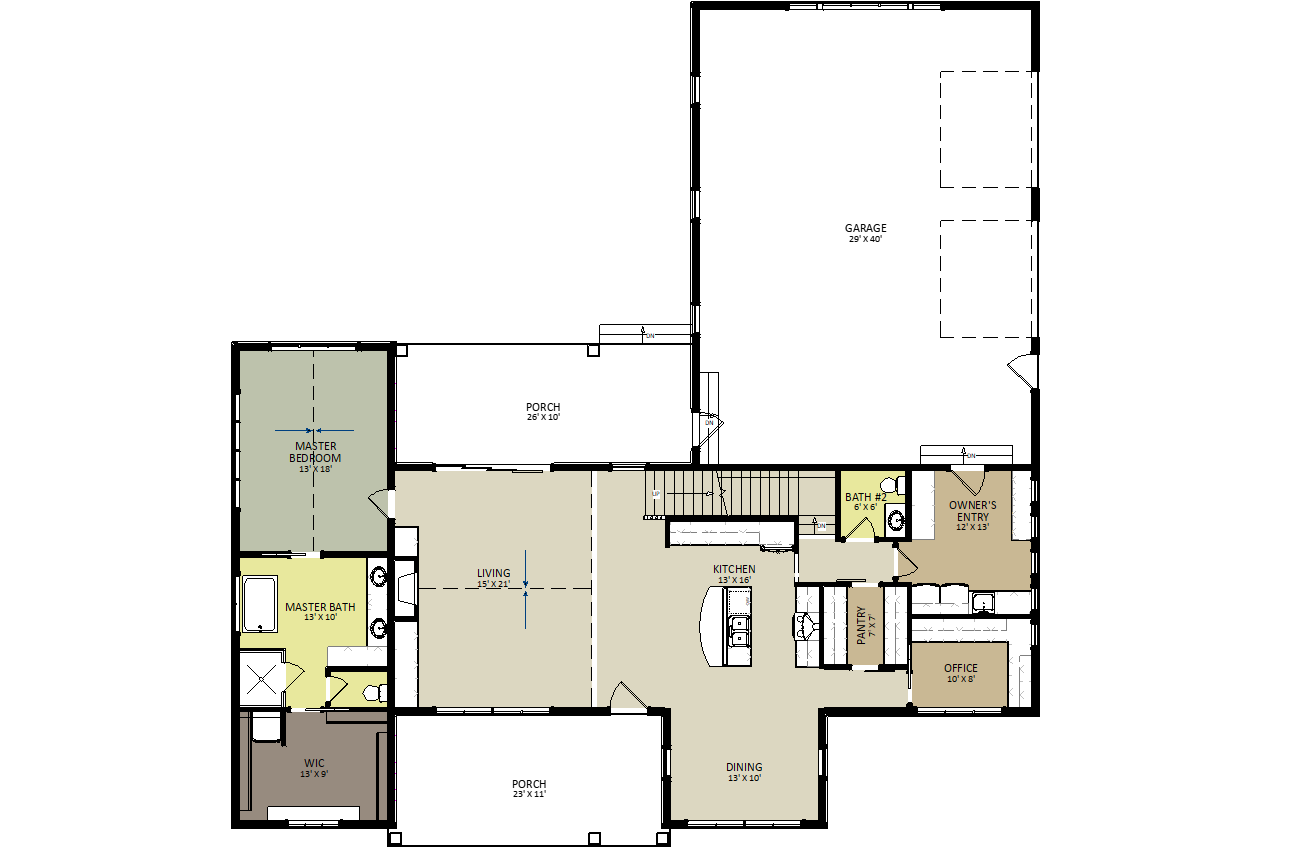 Brookdale First Floor Floor Plan
